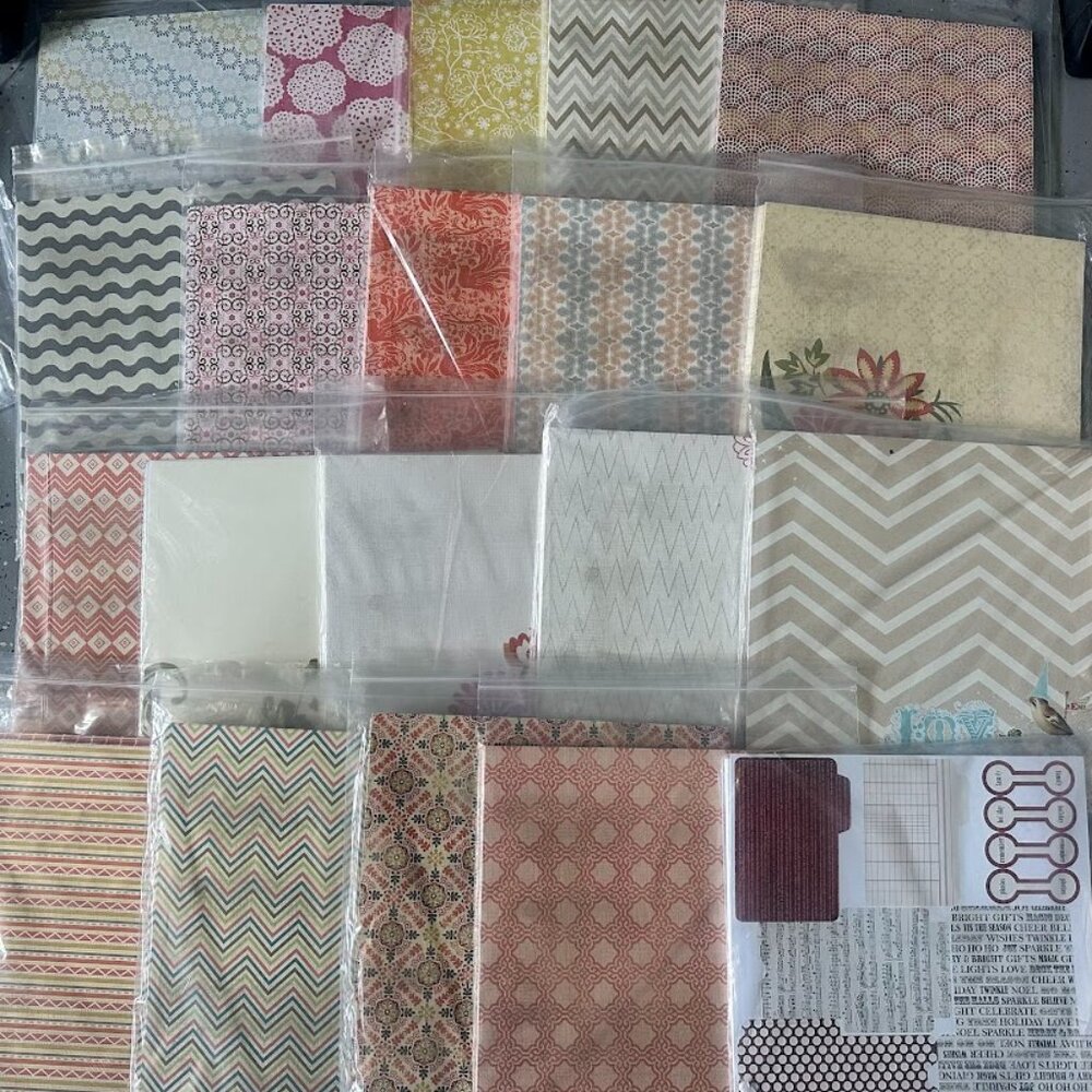 HUGE LOT OF 20 PACKS OF 12x12 SCRAPBOOKING CARDSTOCK RETAIL FOR OVER $500/NEW
